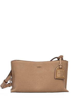 DKNY Alya logo-plaque crossbody bag - Brown