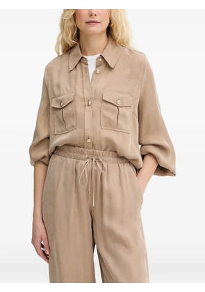 GUESS USA button-up chest-pockets shirt - Neutrals