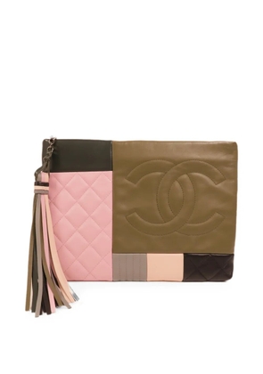 CHANEL Pre-Owned CC tassel clutch bag - Green