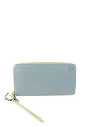 Loewe Pre-Owned Anagram embossed Nappa wallet - Blue