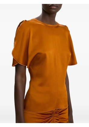 Victoria Beckham Bela cold-shoulder blouse - Orange