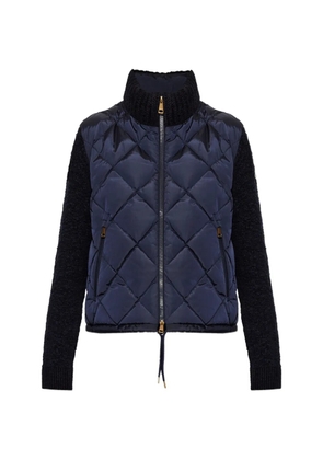 Moncler quilted panelled jacket - Blue