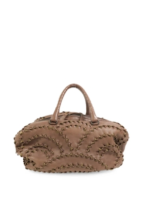 Bottega Veneta Pre-Owned san Marco woven leather tote bag - Pink