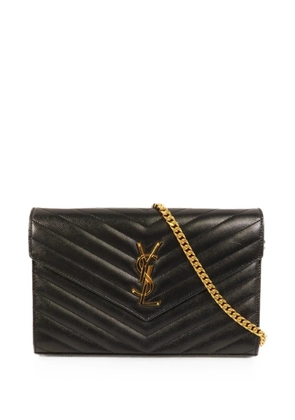 Saint Laurent Pre-Owned Cassandre Envelope shoulder bag - Black