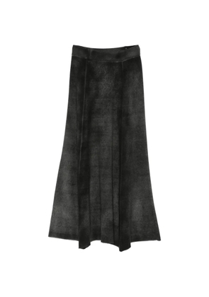 Avant Toi faded-effect midi skirt - Grey