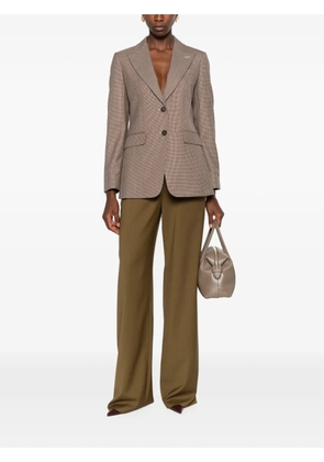 Max Mara Caro houndstooth-pattern tailored jacket - Neutrals