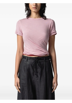 Muller Of Yoshiokubo reversible crew-neck T-shirt - Pink