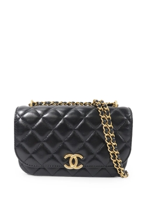 CHANEL Pre-Owned quilted CC turn-lock shoulder bag - Black