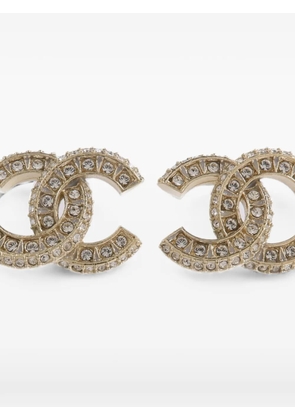 CHANEL Pre-Owned CC crystal-embellished earrings - Gold