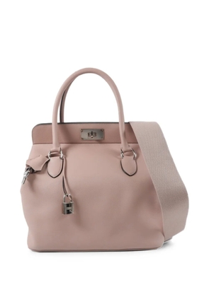 Hermès Pre-Owned 2015 26 Toolbox Evercolour-leather tote bag - Purple