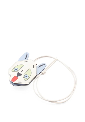 Loewe Pre-Owned 2020s Futurist cat bag charm - Neutrals
