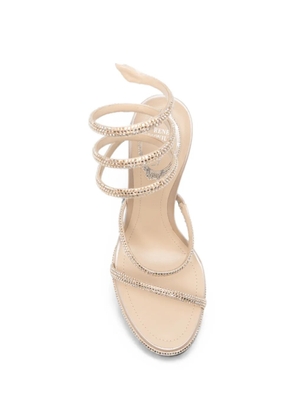 René Caovilla Cleo crystal-embellished sandals - Gold