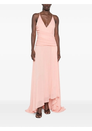 ARCINA ORI Delilah ruched asymmetric maxi dress - Pink