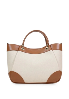 Emporio Armani colour-block tote bag - Neutrals