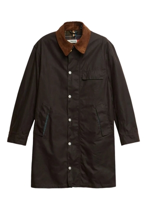 Barbour corduroy-collar jacket - Brown