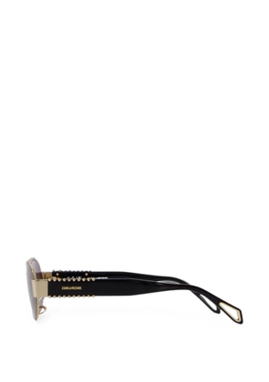 Zadig&Voltaire ZV26W3 studded oval-frame sunglasses - Black