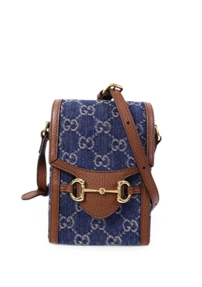 Gucci Pre-Owned GG-Horsebit shoulder bag - Blue
