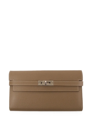 Hermès Pre-Owned 2017 long Kelly wallet - Neutrals