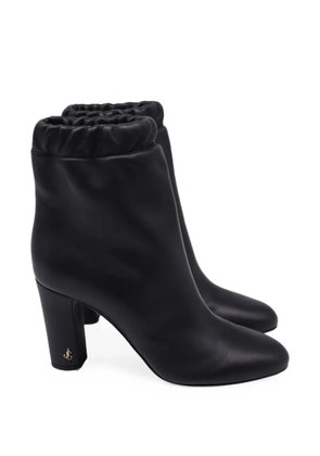 Jimmy Choo Pre-Owned Marva ruched ankle boots - Black