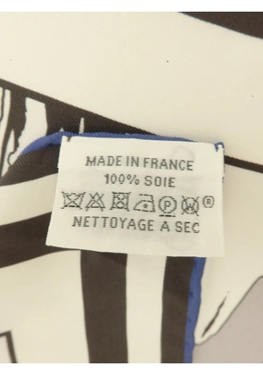 Hermès Pre-Owned Wow 90 double-face scarf - White