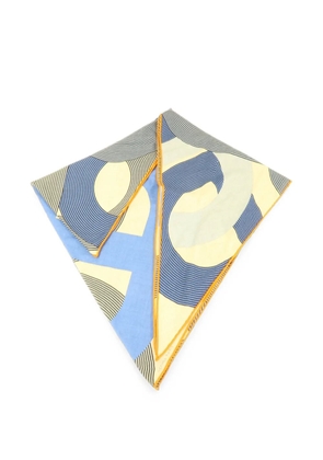 Hermès Pre-Owned printed triangle scarf - Yellow