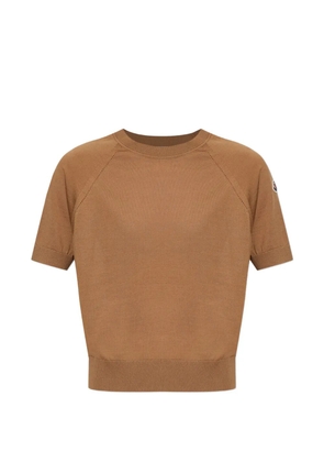 Moncler raglan-sleeve sweater - Brown