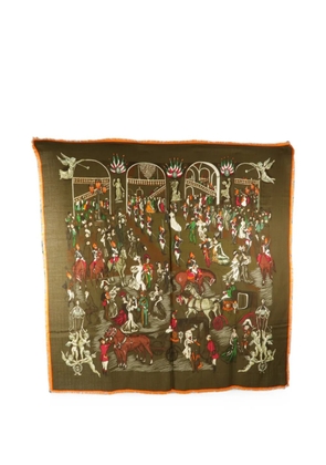 Hermès Pre-Owned Soiree De Gala cashmere scarf - Green