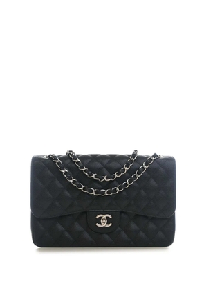 CHANEL Pre-Owned 2010-2011 Jumbo Classic Caviar Double Flap shoulder bag - Black