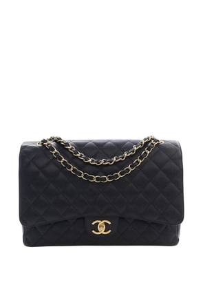 CHANEL Pre-Owned 2013-2014 Maxi Classic Caviar Double Flap shoulder bag - Black