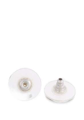 CHANEL Pre-Owned interlocking-CC earrings - Silver