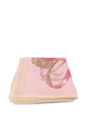 Hermès Pre-Owned Carre 90 graphic-print scarf - Pink