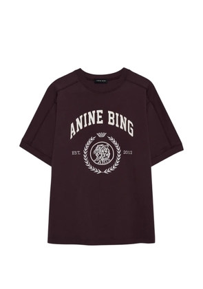 ANINE BING Jaylin logo-print crew-neck T-shirt - Red