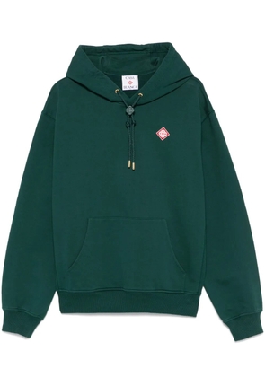 Casablanca diamond-logo patch hoodie - Green