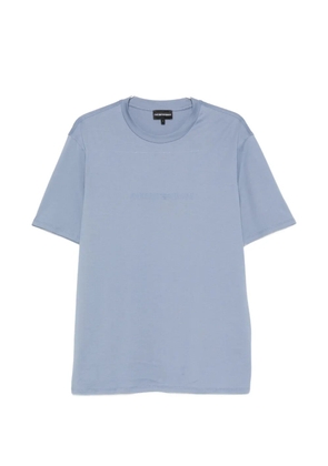 Emporio Armani logo-print crew-neck T-shirt - Blue