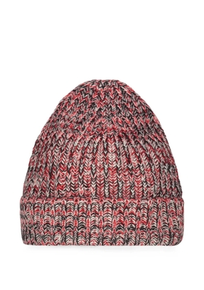 Malo ribbed-knit cashmere beanie hat - Red