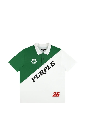 Purple Brand Mexico pique polo-shirt - Green