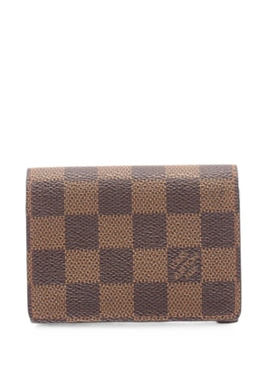 Louis Vuitton Pre-Owned 2002 Amberop Cult De Visit Damier Ebene cardholder - Brown
