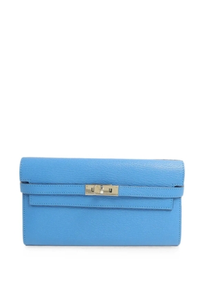 Hermès Pre-Owned Kelly leather wallet - Blue