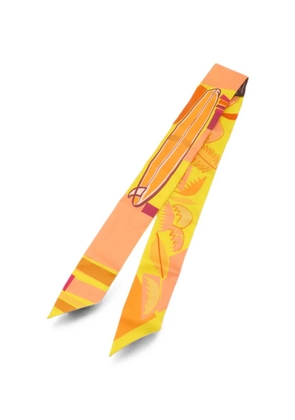 Hermès Pre-Owned Twilly silk scarf - Yellow
