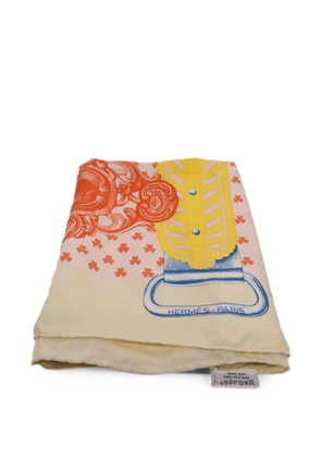 Hermès Pre-Owned Buckles Braids Tsar silk scarf - Neutrals