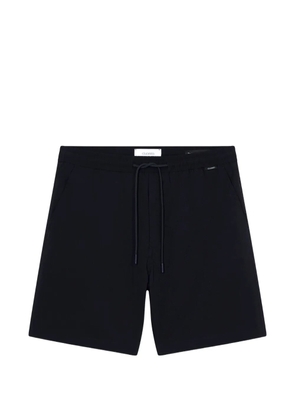 Closed drawstring-waist shorts - Blue