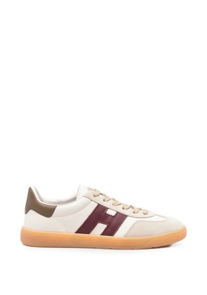 Hogan Cool logo-patch lace-up sneakers - Neutrals
