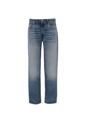 Haikure straight-leg washed-finish jeans - Blue
