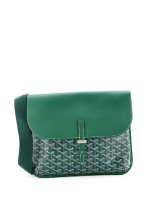 Goyard Pre-Owned Coursier Messenger Bag Coated Canvas and Leather crossbody bag - Green