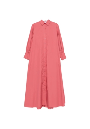 Abadia layered maxi shirt dress - Pink