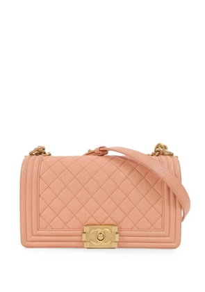 CHANEL Pre-Owned 25 Boy diamond-quilted shoulder bag - Pink