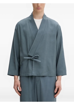 Kenzo kimono-style wrap jacket - Blue