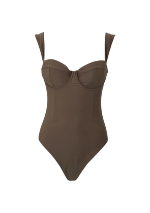 Simkhai Kyle bustier swimsuit - Brown