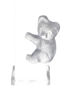 CRISTAL DE SEVRES bear-detail crystal vase - White