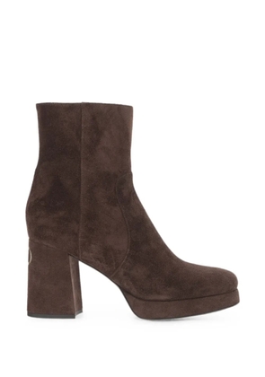 Valentino Garavani VLogo Signature suede ankle boots - Brown